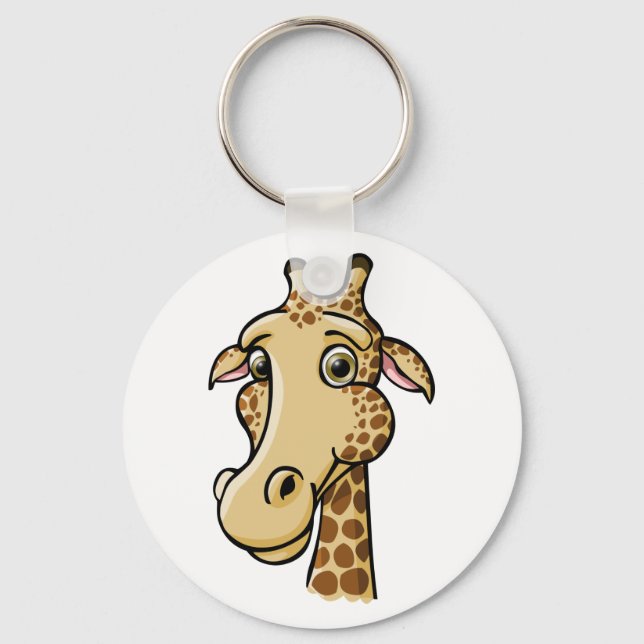 Cartoon Giraffe Schlüsselanhänger (Vorderseite)