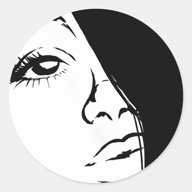 Cartoon Girl Beauty Stickers (Vorderseite)