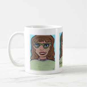 Cartoon Girl Custom Preppy Art Persönlichkeit Kaffeetasse