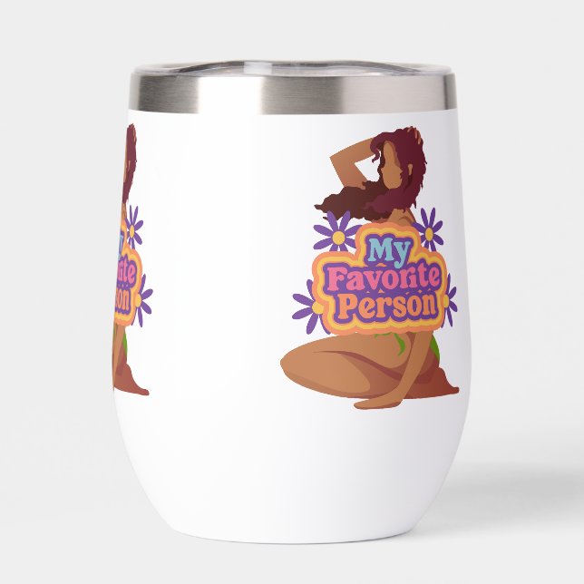 Cartoon Girl meine Lieblingsfrau (Rückseite)