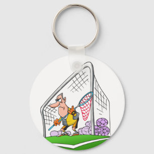 Cartoon Goalkeeper Schlüsselanhänger