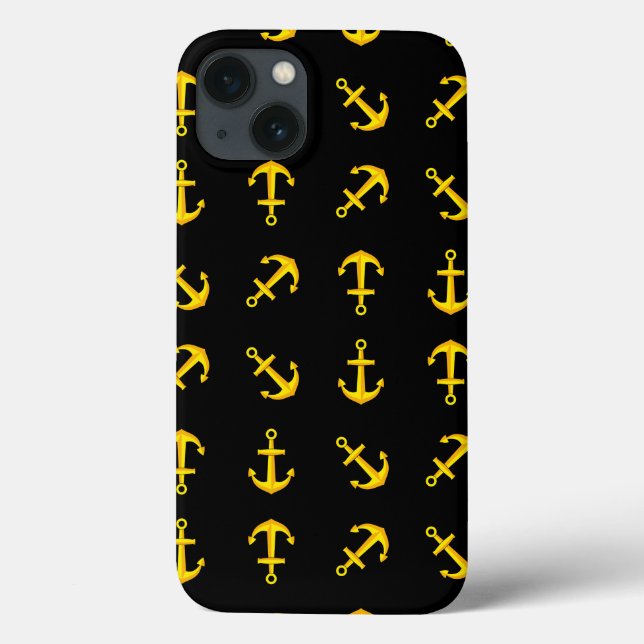 Cartoon Golden Boat Anchor Set Case-Mate iPhone Hülle (Rückseite)