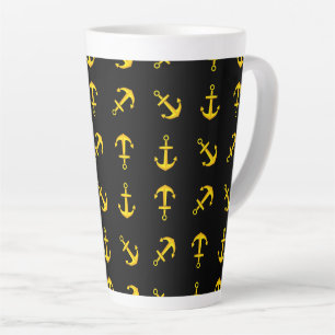 Cartoon Golden Boat Anchor Set Milchtasse
