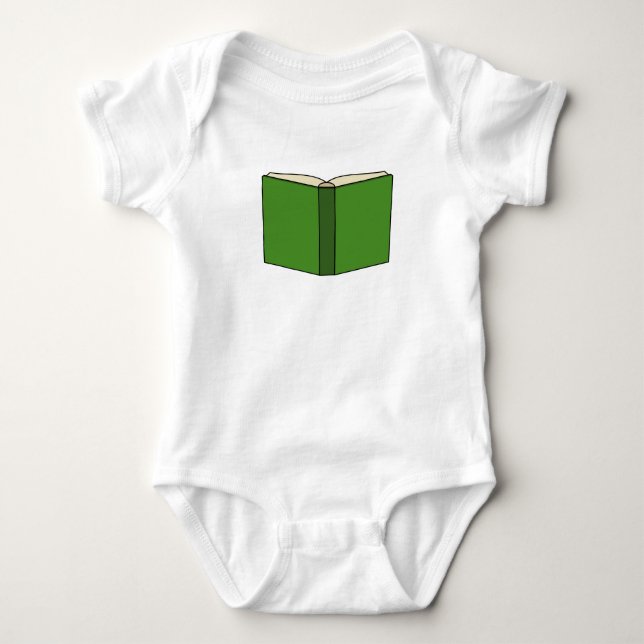 Cartoon Green Book Baby Strampler (Vorderseite)