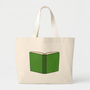 Cartoon Green Book Jumbo Stoffbeutel