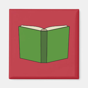 Cartoon Green Book Magnet