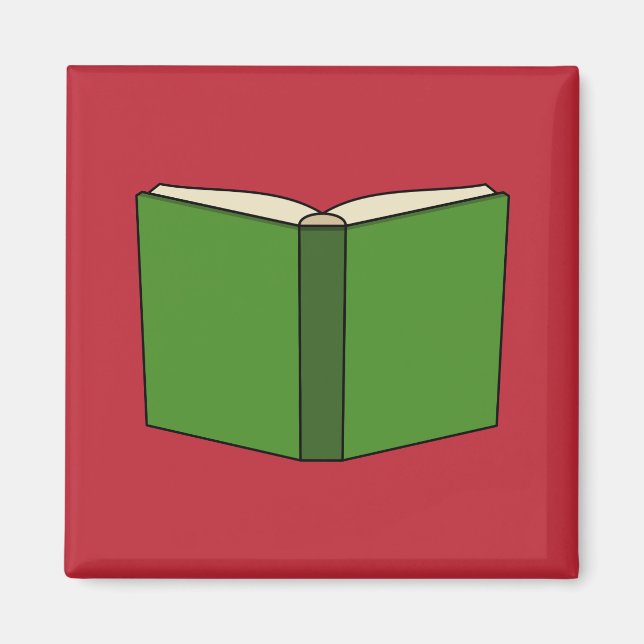 Cartoon Green Book Magnet (Vorne)