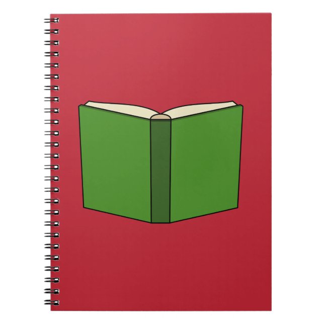 Cartoon Green Book Notizblock (Vorderseite)