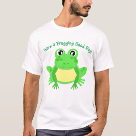 Cartoon Green Frosch Niedlich T-Shirt