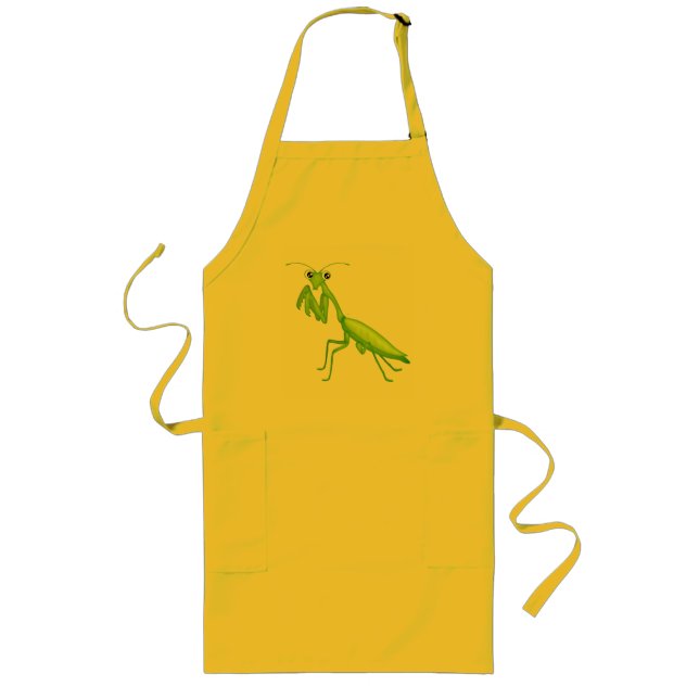 Cartoon Green Praying Mantis Schürze (Vorne)
