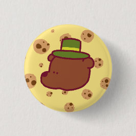 Cartoon Grizzly Button