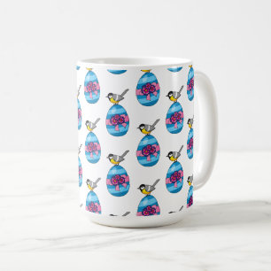 Cartoon Großes Tit mit Ostereier Kaffeetasse