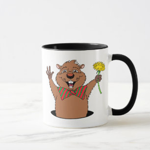 Cartoon Groundhog Tasse