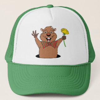 Cartoon Groundhog Truckerkappe