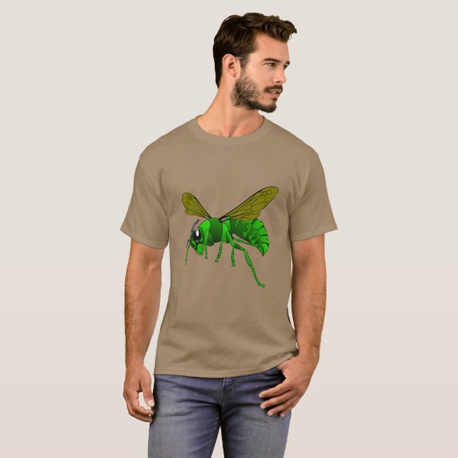 Cartoon, grün und Limon T-Shirt (Vorne ganz)