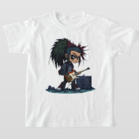 Cartoon Grunge Punk Rock und Roll Gitarre Amp Cool