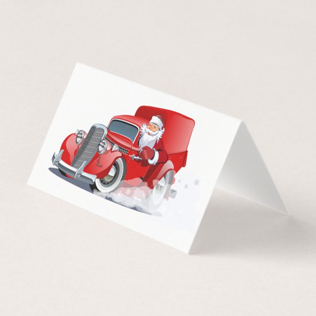 Cartoon Gruß Weihnachtskarte (Vorderseite)