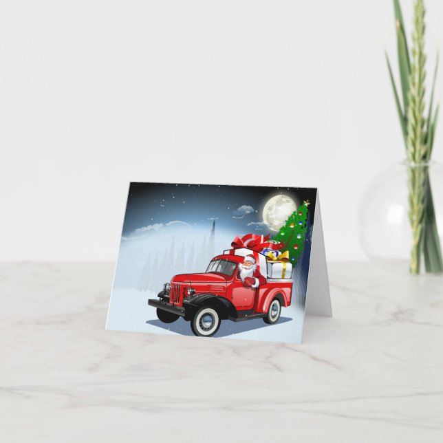 Cartoon Gruß Weihnachtskarte Feiertagskarte (Vorderseite)