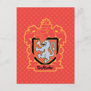 Cartoon Gryffindor Wappen Postkarte