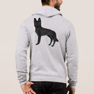 Cartoon GSD Dog Design Hoodie