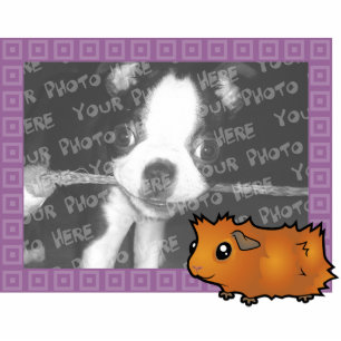 Cartoon Guinea Pig Foto Frame Fotoskulptur Magnet