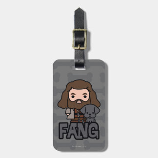 Cartoon Hagrid und Fang Character Art Gepäckanhänger