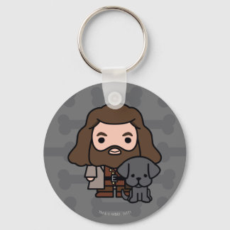 Cartoon Hagrid und Fang Character Art Schlüsselanhänger