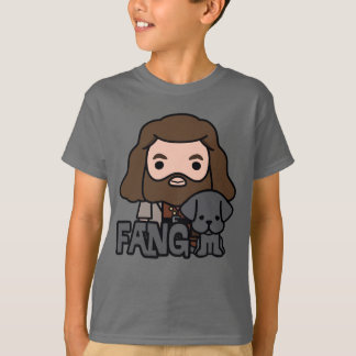 Cartoon Hagrid und Fang Character Art T-Shirt