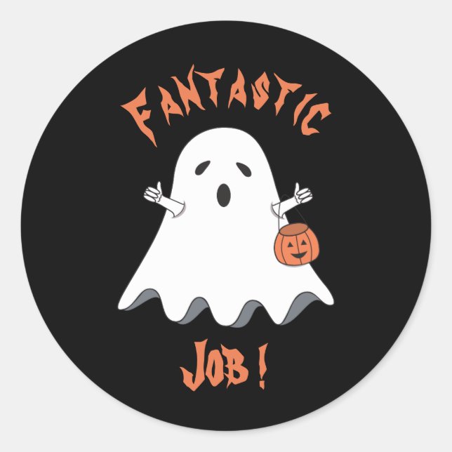 Cartoon Halloween Ghost Reward Stickers (Vorderseite)