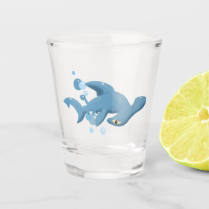 Cartoon Hammerhead Schnapsglas