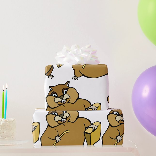 Cartoon Hamster Geschenkpapier (Von Creator hochgeladen)