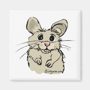 Cartoon-Hamster-niedlicher kundenspezifischer Magnet