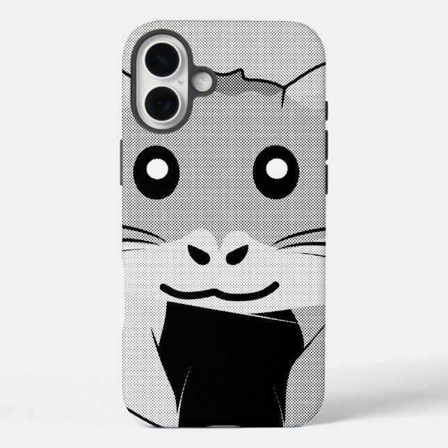 Cartoon Hamster Scarfed Joy Case-Mate iPhone Hülle (Rückseite)