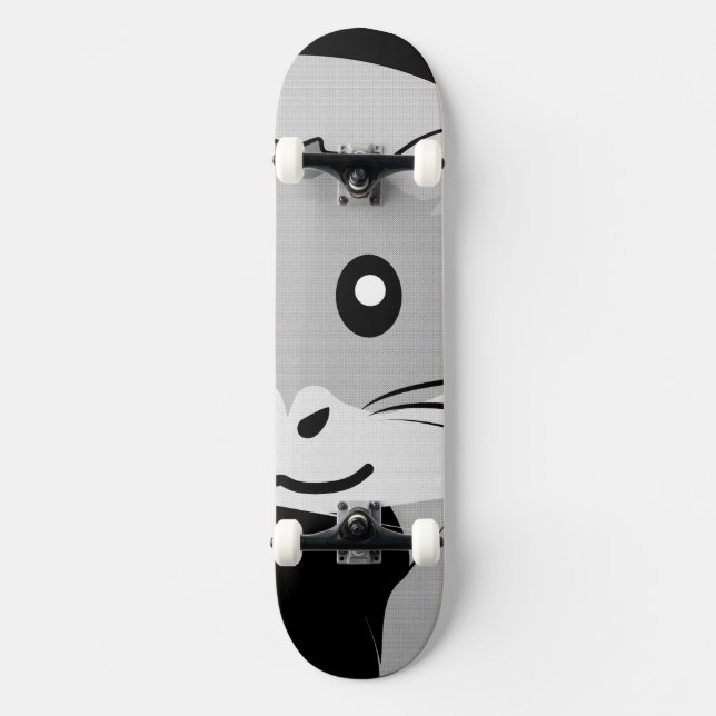 Cartoon Hamster Scarfed Joy Skateboard (Vorderseite)