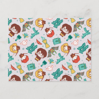 Cartoon HARRY POTTER™ Creations & Spells Pattern Postkarte