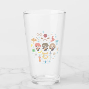 Cartoon Harry Potter Cross-Stitch Collage Glas