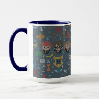Cartoon Harry Potter Cross-Stitch Collage Tasse