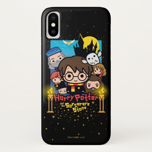 Cartoon Harry Potter und der Stein des Zauberers Case-Mate iPhone Hülle (Rückseite)