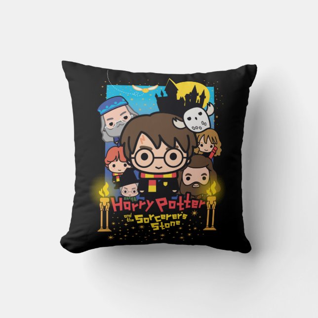 Cartoon Harry Potter und der Stein des Zauberers Kissen (Vorderseite)