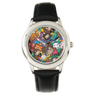 Cartoon Harry Potter-Zeichen-Toss-Muster Armbanduhr