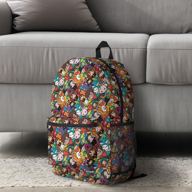Cartoon Harry Potter-Zeichen-Toss-Muster Bedruckter Rucksack (Backpack on floor)