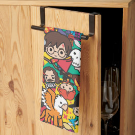 Cartoon Harry Potter-Zeichen-Toss-Muster Geschirrtuch