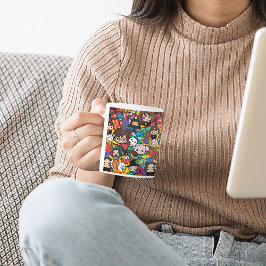 Cartoon Harry Potter-Zeichen-Toss-Muster Tasse