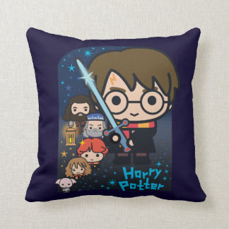 Cartoon-Harry- Potterkammer der Geheimnisse Kissen