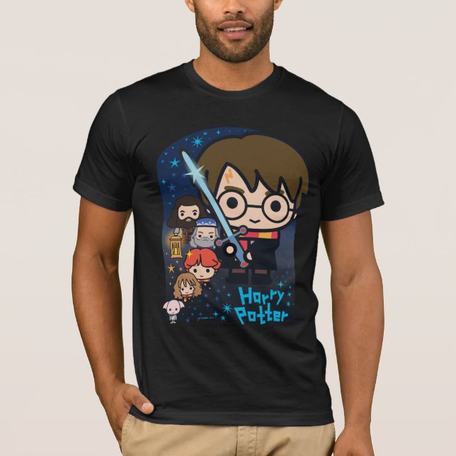 Cartoon-Harry- Potterkammer der Geheimnisse T-Shirt (Vorderseite)