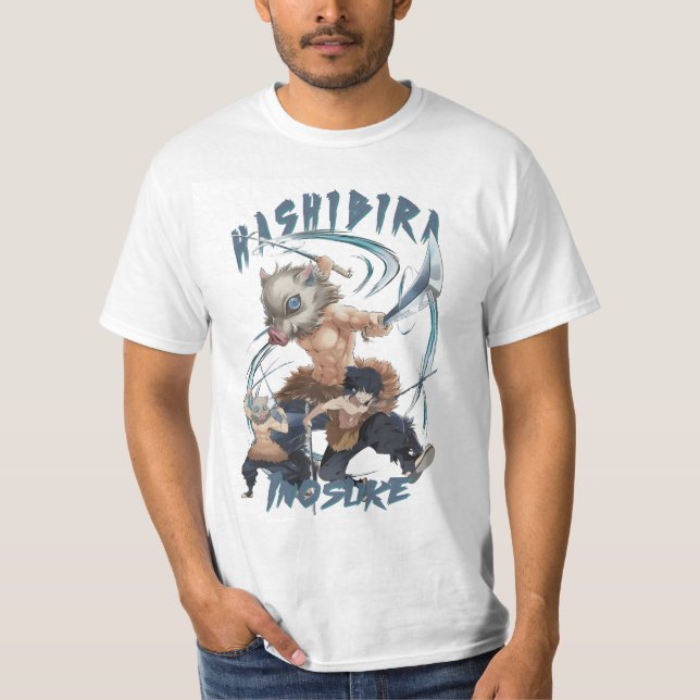 Cartoon Hashibira Inosuke T-Shirt (Vorderseite)