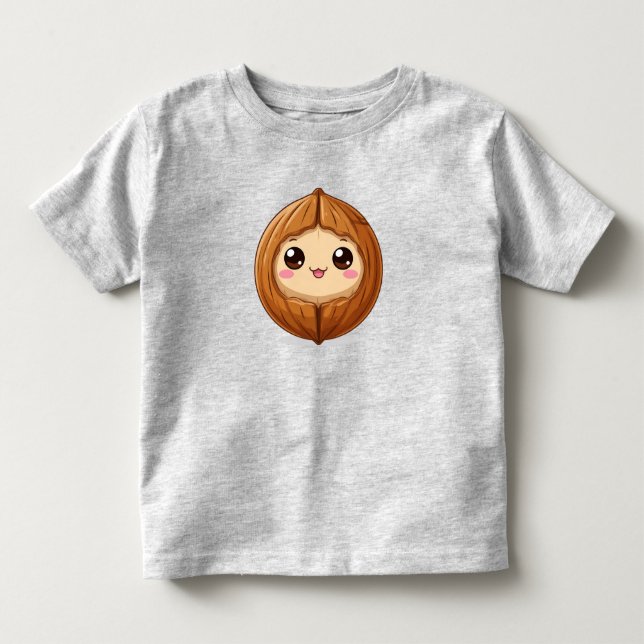 Cartoon Hazelnut Mascot Kleinkind T-shirt (Vorderseite)