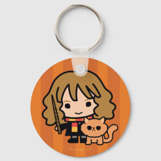 Cartoon Hermione und Crookshanks Schlüsselanhänger