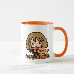 Cartoon Hermione und Crookshanks Tasse