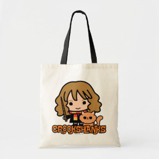 Cartoon Hermione und Crookshanks Tragetasche
